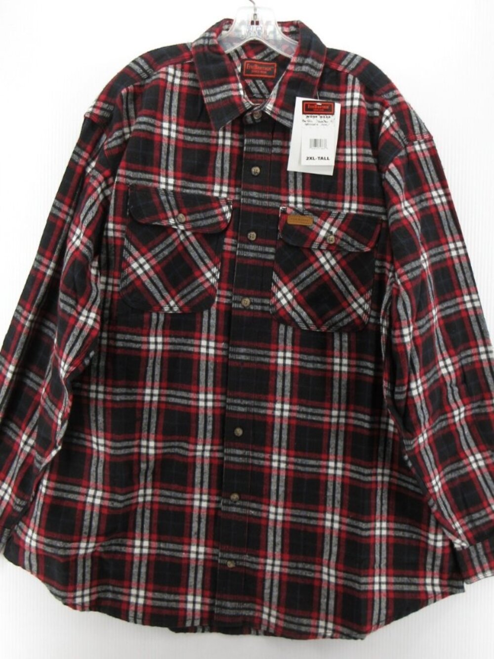 Five Brother Shirt XXL Tall Deluxe Flannel Plaid Work Heavyweight NEW